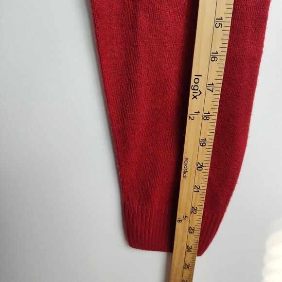 US Polo Assn. V-Neck Sweater Men's L Red Pullover Long Sleeves Embroidered Logo - Picture 8 of 10